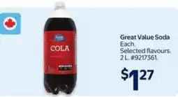 Walmart Great value soda offer