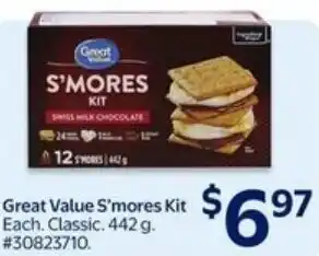 Walmart Great value s'mores kit offer