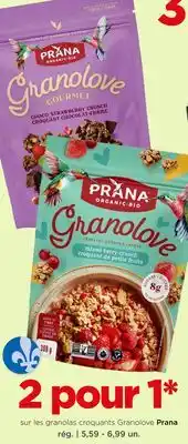 Avril Granolas croquants Granolove Prana offer
