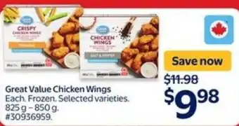Walmart Great value chicken wings offer