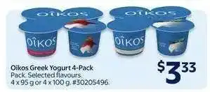 Walmart Oikos Greek Yogurt 4-pack offer