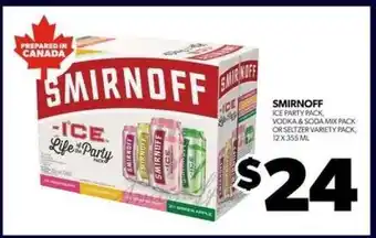 Real Canadian Liquorstore Smirnoff Ice Party Pack offer