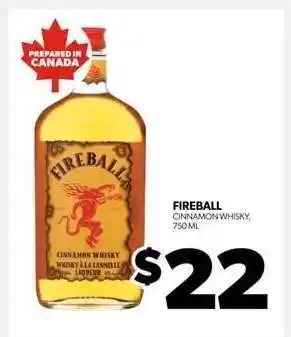Real Canadian Liquorstore Fireball Cinnamon Whisky offer