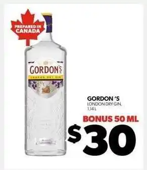 Real Canadian Liquorstore Gordon's London Dry Gin offer