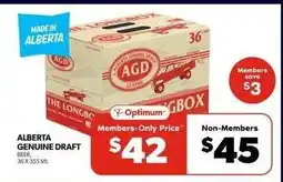 Real Canadian Liquorstore ALBERTA GENUINE DRAFT offer