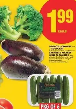 No Frills Broccoli Crowns or Eggplant offer