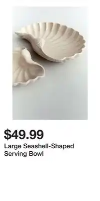 H&M Large Seashell-Shaped Serving Bowl offer