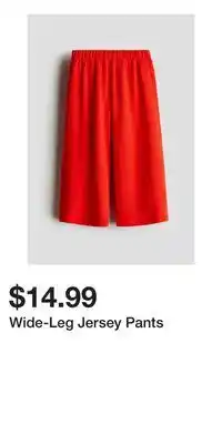 H&M Wide-Leg Jersey Pants offer