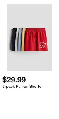 H&M 5-pack Pull-on Shorts offer