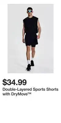 H&M Double-Layered Sports Shorts with DryMove offer