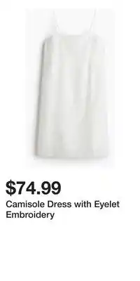 H&M Camisole Dress with Eyelet Embroidery offer