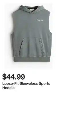 H&M Loose-Fit Sleeveless Sports Hoodie offer