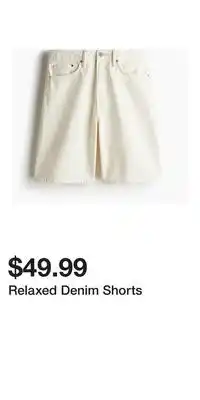 H&M Relaxed Denim Shorts offer