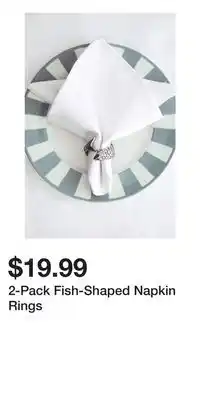 H&M 2-Pack Fish-Shaped Napkin Rings offer