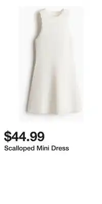 H&M Scalloped Mini Dress offer