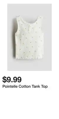 H&M Pointelle Cotton Tank Top offer