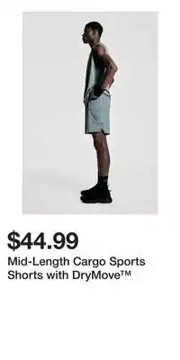 H&M Mid-Length Cargo Sports Shorts with DryMove offer
