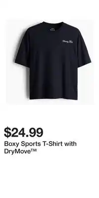 H&M Boxy Sports T-Shirt with DryMove offer
