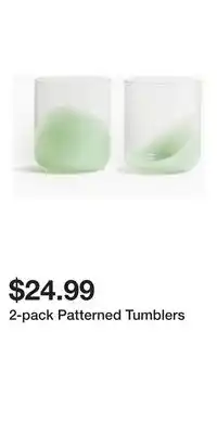 H&M 2-pack Patterned Tumblers offer