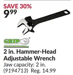 Princess Auto 2 in. Hammer-Head Adjustable Wrench offer