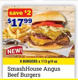 M & M Food Market SmashHouse Angus Beef Burgers offer