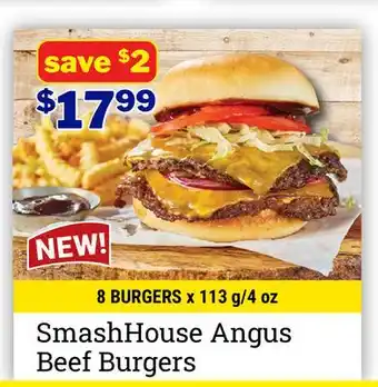 M & M Food Market SmashHouse Angus Beef Burgers offer