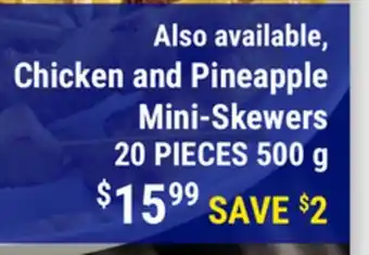 M & M Food Market Chicken and Pineapple Mini-Skewers offer