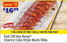 M & M Food Market Fall Off the Bone Cherry Cola Style Back Ribs offer