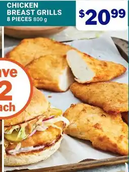 M & M Food Market CHICKEN BREAST GRILLS 8 PIECES offer