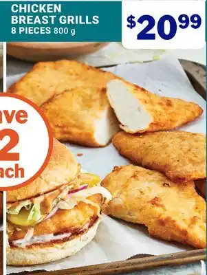 M & M Food Market CHICKEN BREAST GRILLS 8 PIECES offer
