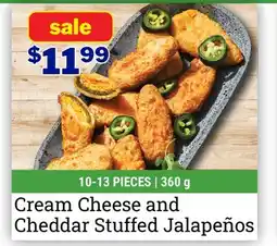 M & M Food Market Cream Cheese and Cheddar Stuffed Jalapeños offer