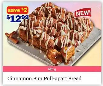 M & M Food Market Cinnamon Bun Pull-apart Bread offer