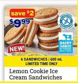 M & M Food Market Lemon Cookie Ice Cream Sandwiches offer