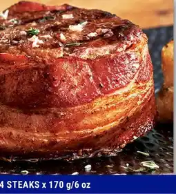 M & M Food Market Bacon Wrapped Beef Filet Mignons offer
