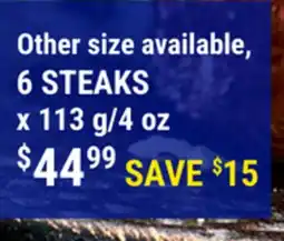 M & M Food Market 6 STEAKS offer