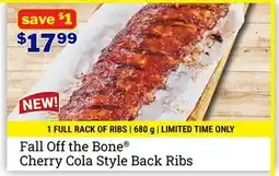 M & M Food Market Fall Off the Bone Cherry Cola Style Back Ribs offer