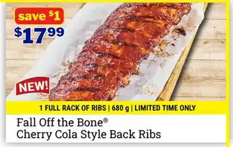 M & M Food Market Fall Off the Bone Cherry Cola Style Back Ribs offer