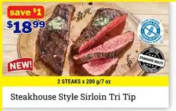 M & M Food Market Steakhouse Style Sirloin Tri Tip offer