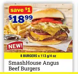 M & M Food Market SmashHouse Angus Beef Burgers offer