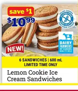 M & M Food Market Lemon Cookie Ice Cream Sandwiches offer