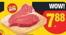 No Frills T-bone & wing steak offer