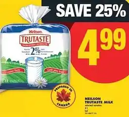 No Frills Neilson trutaste milk offer
