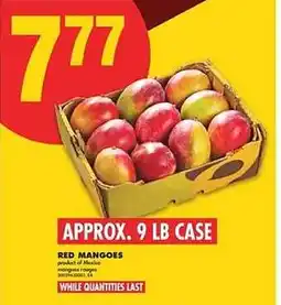 No Frills Red mangoes offer