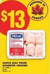 No Frills Maple leaf prime assorted chicken offer