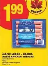 No Frills Maple lodge - zabiha halal chicken wieners offer