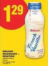 No Frills Neilson milkshake- milk2go offer