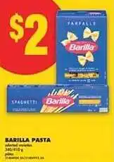 No Frills Barilla pasta offer