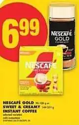 No Frills Nescafe gold sweet & creamy instant coffee offer