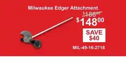Atlas Tools & Machinery Milwaukee Edger Attachment offer