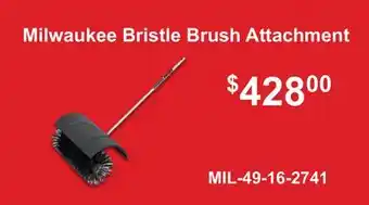 Atlas Tools & Machinery Milwaukee Bristle Brush Attachment offer